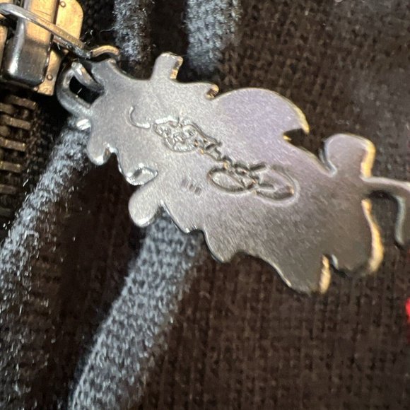 ED HARDY L Hooded Wool Blend Zip Knit Sweater Cardigan Scull LOVE KILLS SLOWLY - Picture 11 of 14